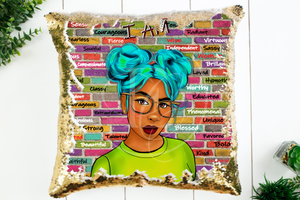 I AM - Reversible Flip Sequin Pillow