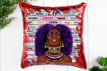 Load image into Gallery viewer, I AM - Reversible Flip Sequin Pillow
