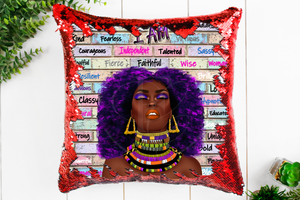 I AM - Reversible Flip Sequin Pillow