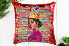 Load image into Gallery viewer, I AM - Reversible Flip Sequin Pillow
