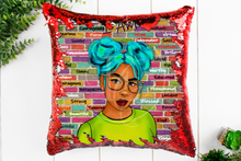 Load image into Gallery viewer, I AM - Reversible Flip Sequin Pillow
