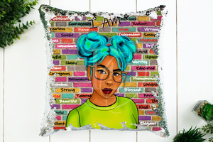 I AM - Reversible Flip Sequin Pillow